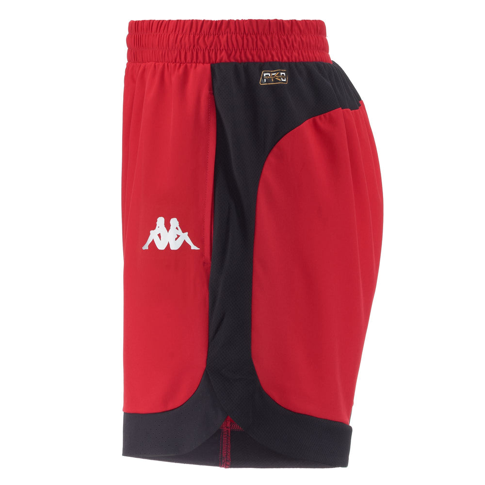 Shorts Unisex KOMBAT DOTA US Sport  Shorts RED-BLUE DK NAVY Dressed Front (jpg Rgb)	