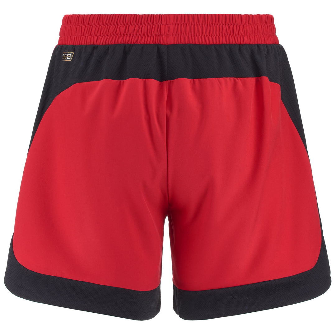 Shorts Unisex KOMBAT DOTA US Sport  Shorts RED-BLUE DK NAVY Dressed Side (jpg Rgb)		