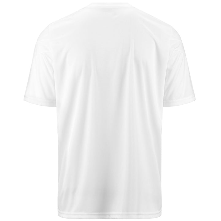 Active Jerseys Man KAPPA4SOCCER DOVOC Shirt WHITE Dressed Side (jpg Rgb)		