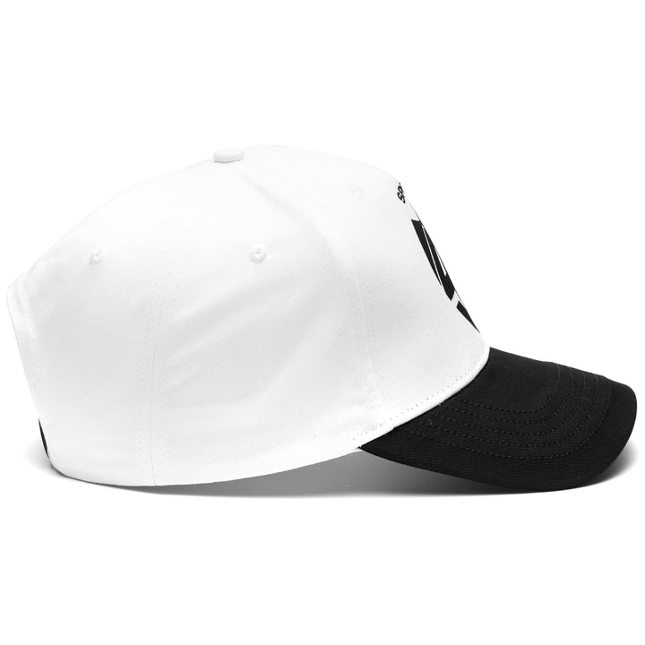 Headwear Man ARITRUS SPEZIA Cap WHITE-BLACK Dressed Back (jpg Rgb)		