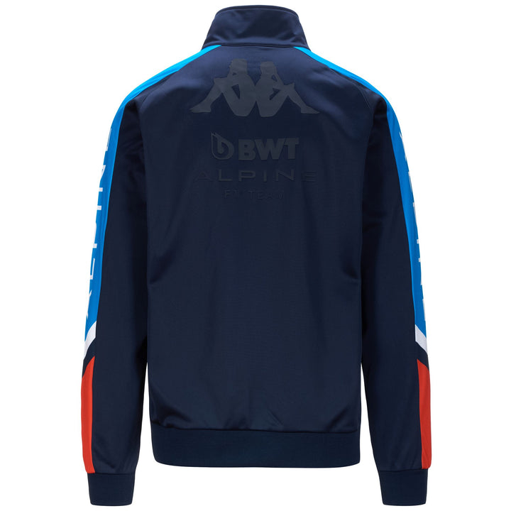 Fleece Man ANCOL ALPINE F1 Jacket BLUE NAVY-LIQUID BLUE-RED Dressed Side (jpg Rgb)		