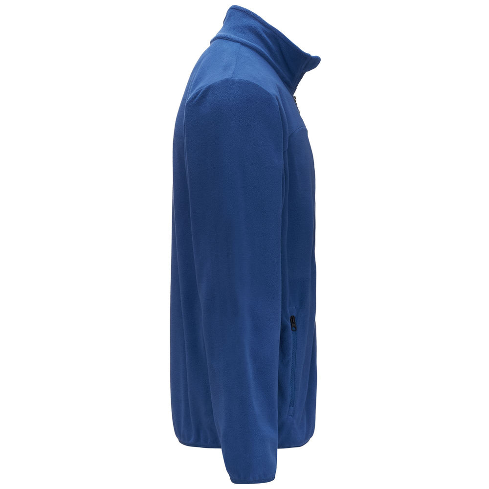 Fleece Man WIND Jacket BLUE Dressed Front (jpg Rgb)	
