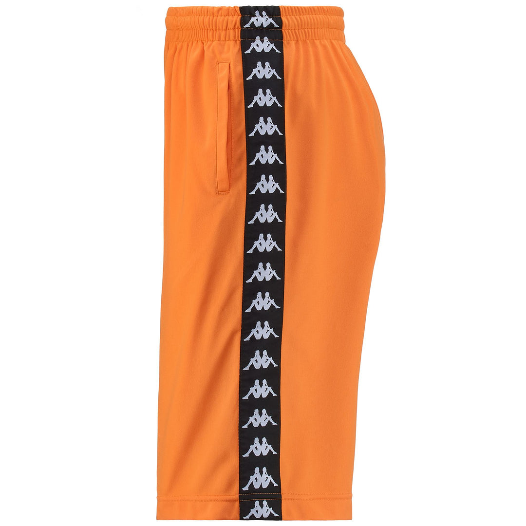 Shorts Man 222 BANDA FOLK GRAPHIK Sport  Shorts ORANGE - BLACK GRAPHIK Dressed Back (jpg Rgb)		