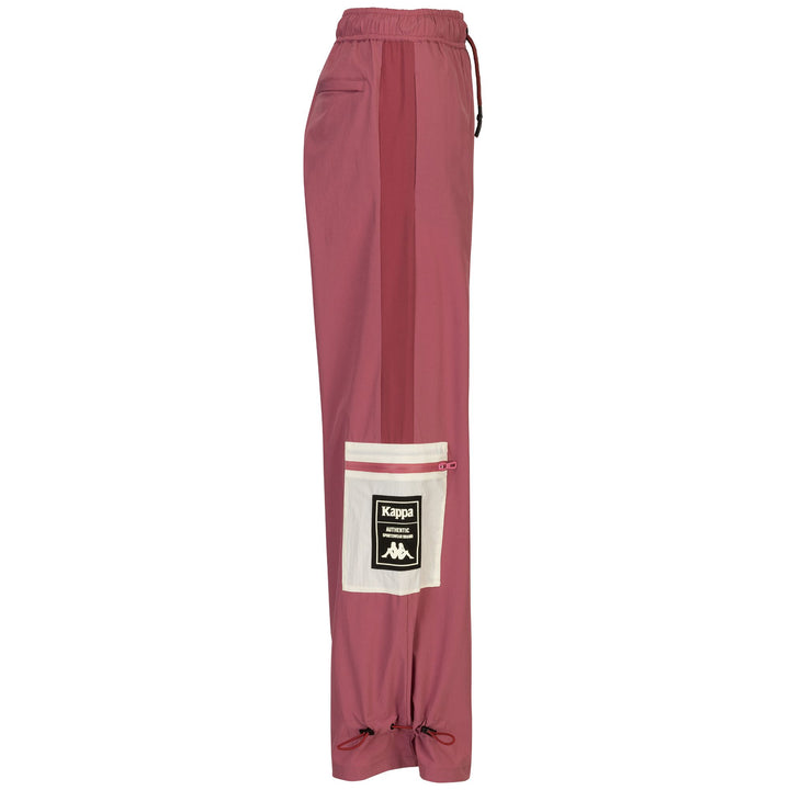 Pants Woman AUTHENTIC TIER ONE LARA Sport Trousers PINK DUSTY-RED FADED-WHITE ANTIQUE Dressed Front (jpg Rgb)	