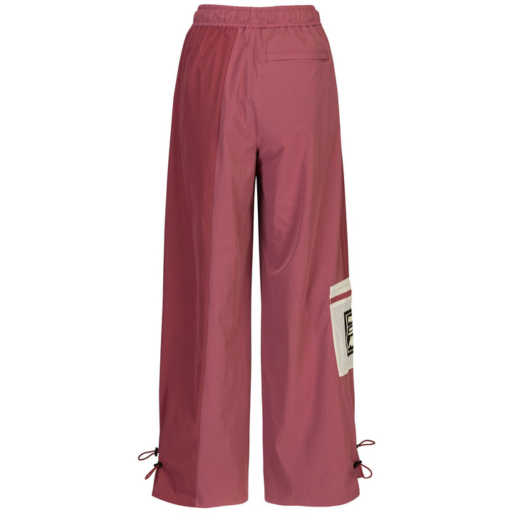 Pants Woman AUTHENTIC TIER ONE LARA Sport Trousers PINK DUSTY-RED FADED-WHITE ANTIQUE Dressed Side (jpg Rgb)		