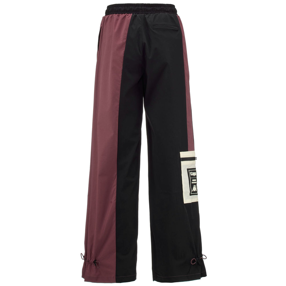 Pants Woman AUTHENTIC TIER ONE LARA Sport Trousers BLACK-RED FADED-WHITE ANTIQUE Dressed Side (jpg Rgb)		