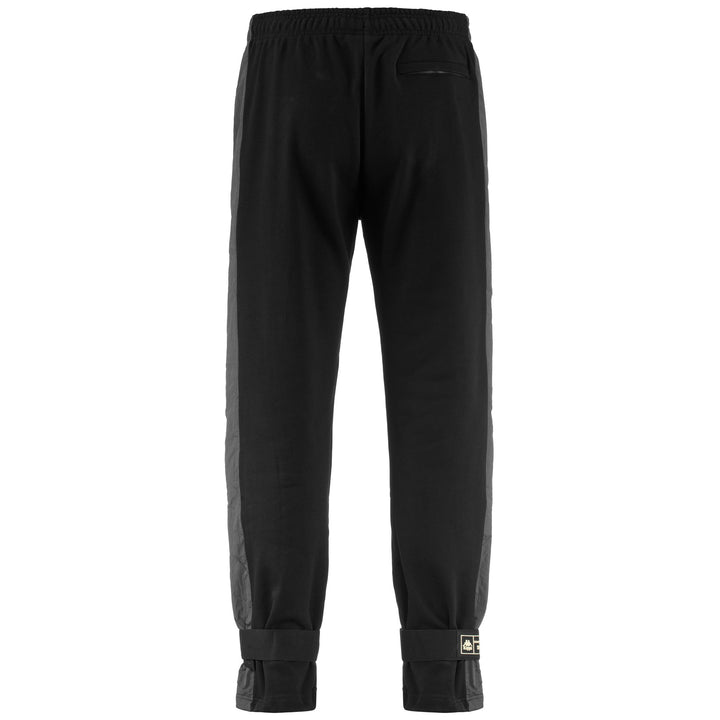 Pants Man AUTHENTIC TIER ONE LASCO Sport Trousers BLACK-GREY Dressed Side (jpg Rgb)		