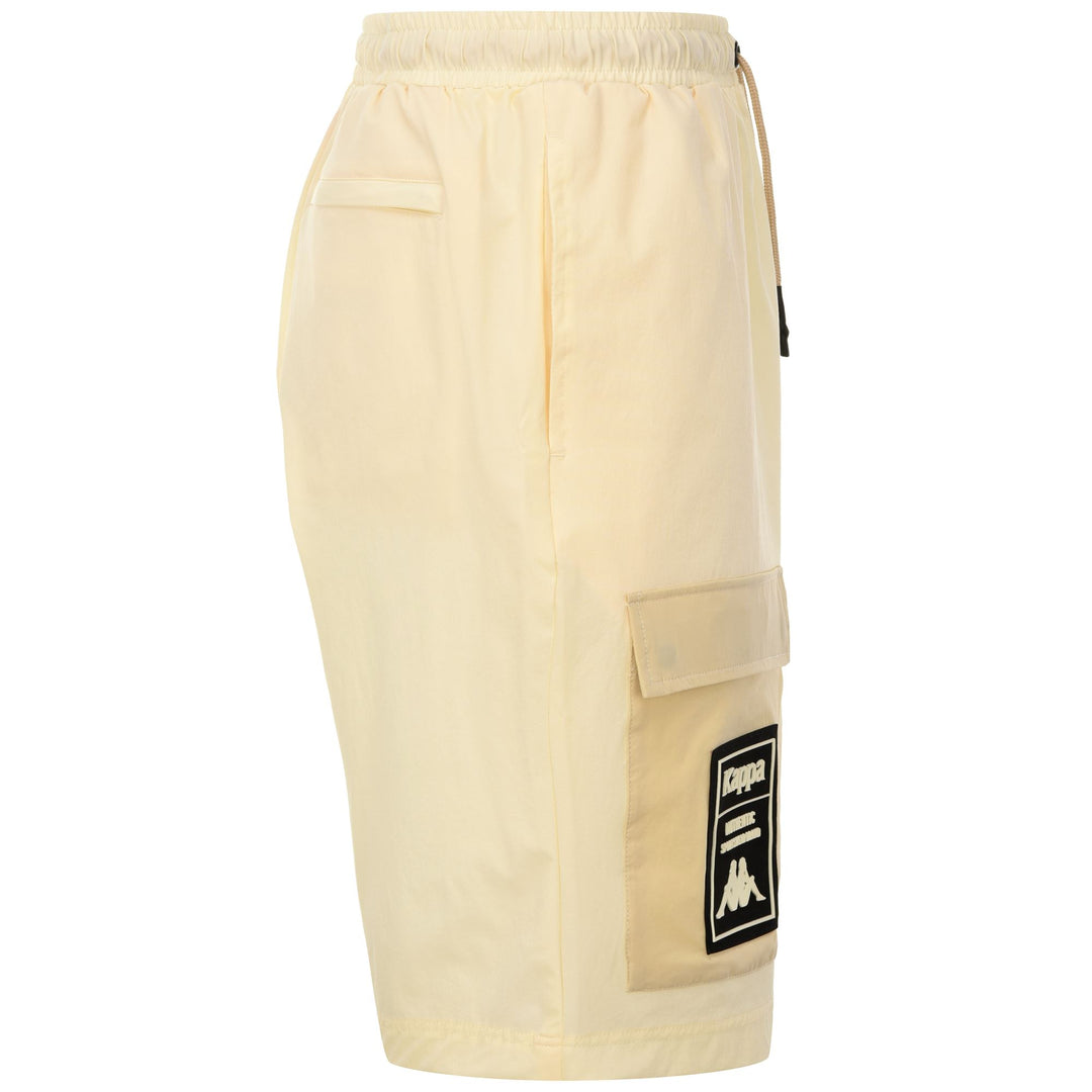 Shorts Man AUTHENTIC TIER ONE LETIS Sport  Shorts WHITE ANTIQUE - BEIGE LT Dressed Front (jpg Rgb)	
