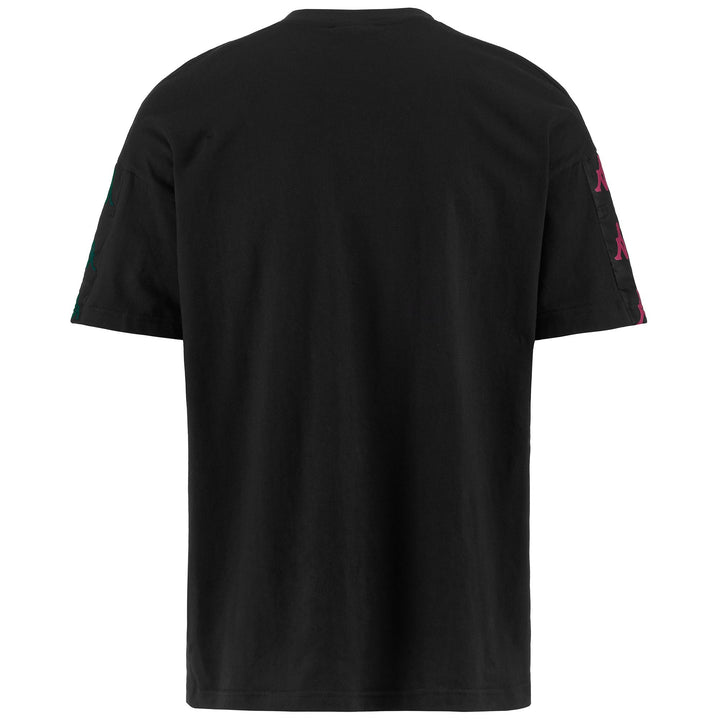 T-ShirtsTop Man 222 BANDA 10 LILLA T-Shirt BLACK-RASPBERRY-OCEAN DK Dressed Side (jpg Rgb)		