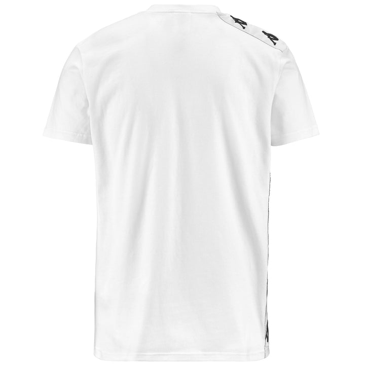 T-ShirtsTop Man 222 BANDA 10 LOVELY T-Shirt WHITE-BLACK-RASPBERRY Dressed Side (jpg Rgb)		