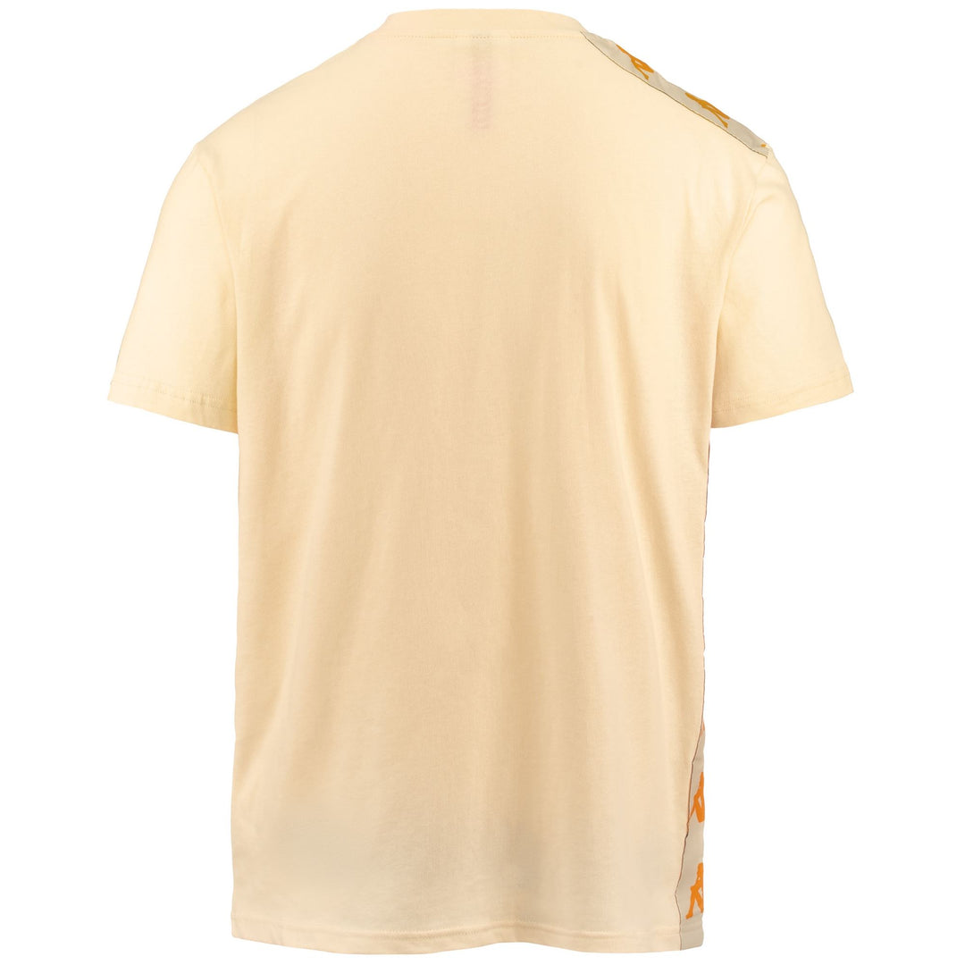T-ShirtsTop Man 222 BANDA 10 LOVELY T-Shirt BEIGE NATURALE-ORANGE BLAZING- VIOLET PURPLE Dressed Side (jpg Rgb)		