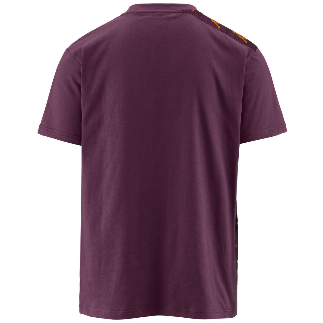 T-ShirtsTop Man 222 BANDA 10 LOVELY T-Shirt VIOLET PURPLE-ORANGE BLAZING-BEIGE NATURALE Dressed Side (jpg Rgb)		