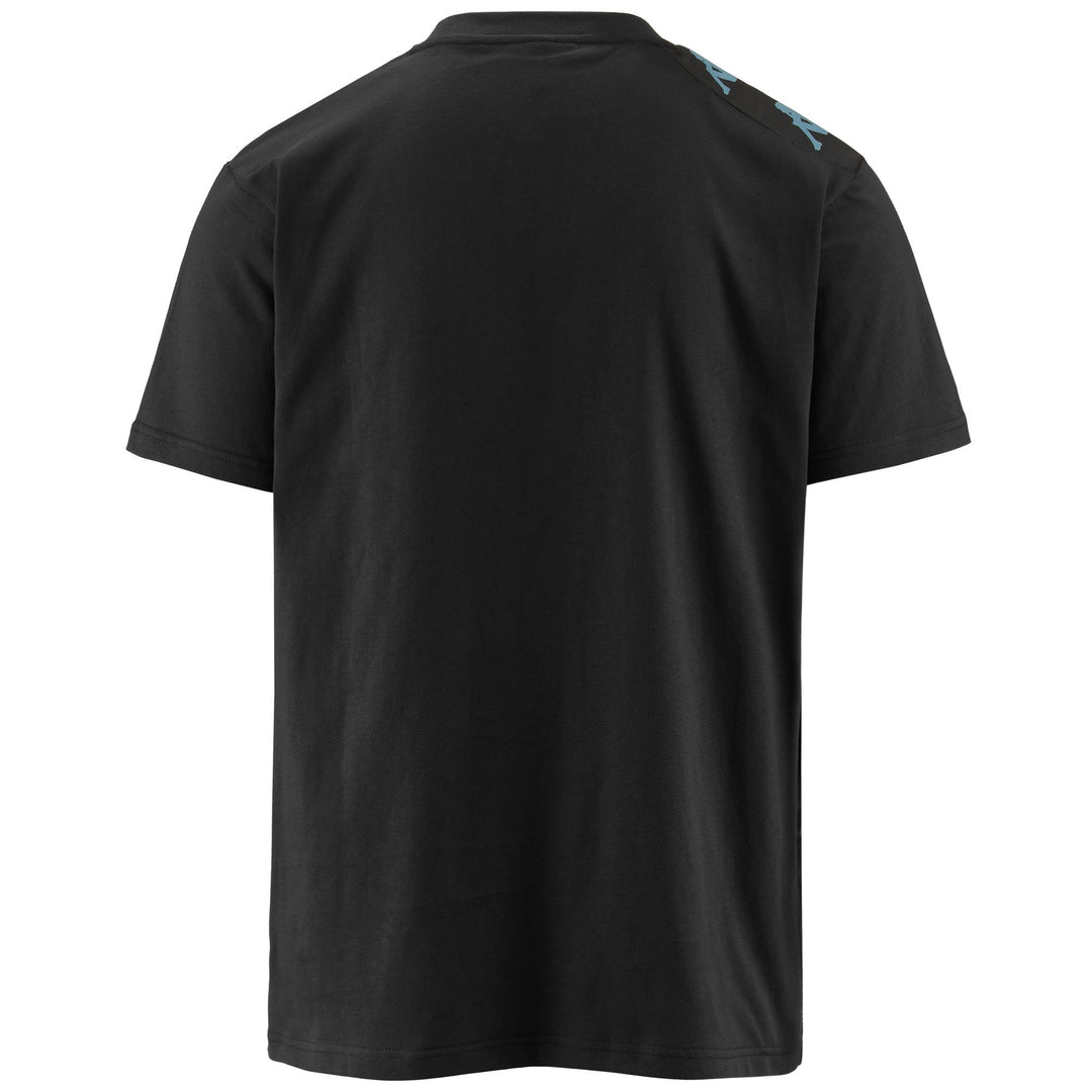 T-ShirtsTop Man 222 BANDA 10 LOVELY T-Shirt BLACK-BLUE STONE-BEIGE NATURALE Dressed Side (jpg Rgb)		