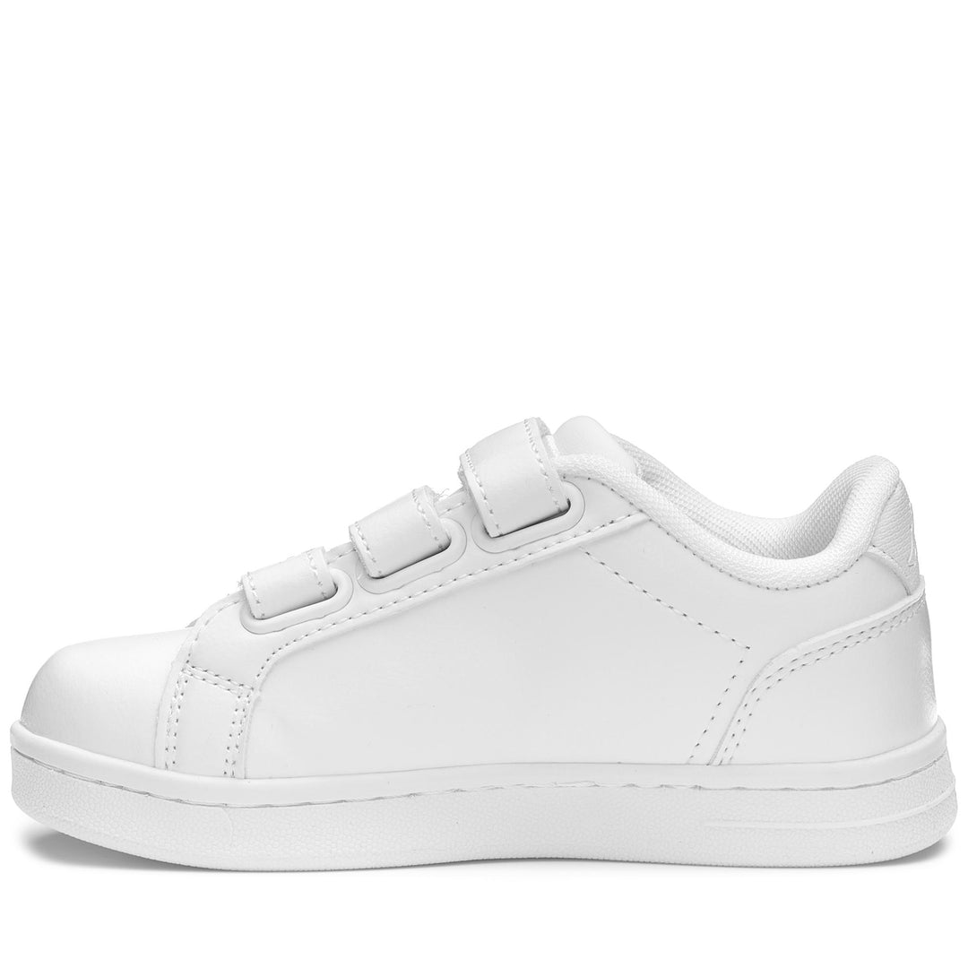 Sneakers Kid unisex LOGO GALTER 5 V KID Low Cut WHITE Dressed Side (jpg Rgb)		