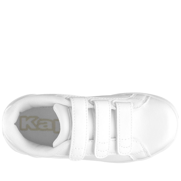 Sneakers Kid unisex LOGO GALTER 5 V KID Low Cut WHITE Dressed Back (jpg Rgb)		