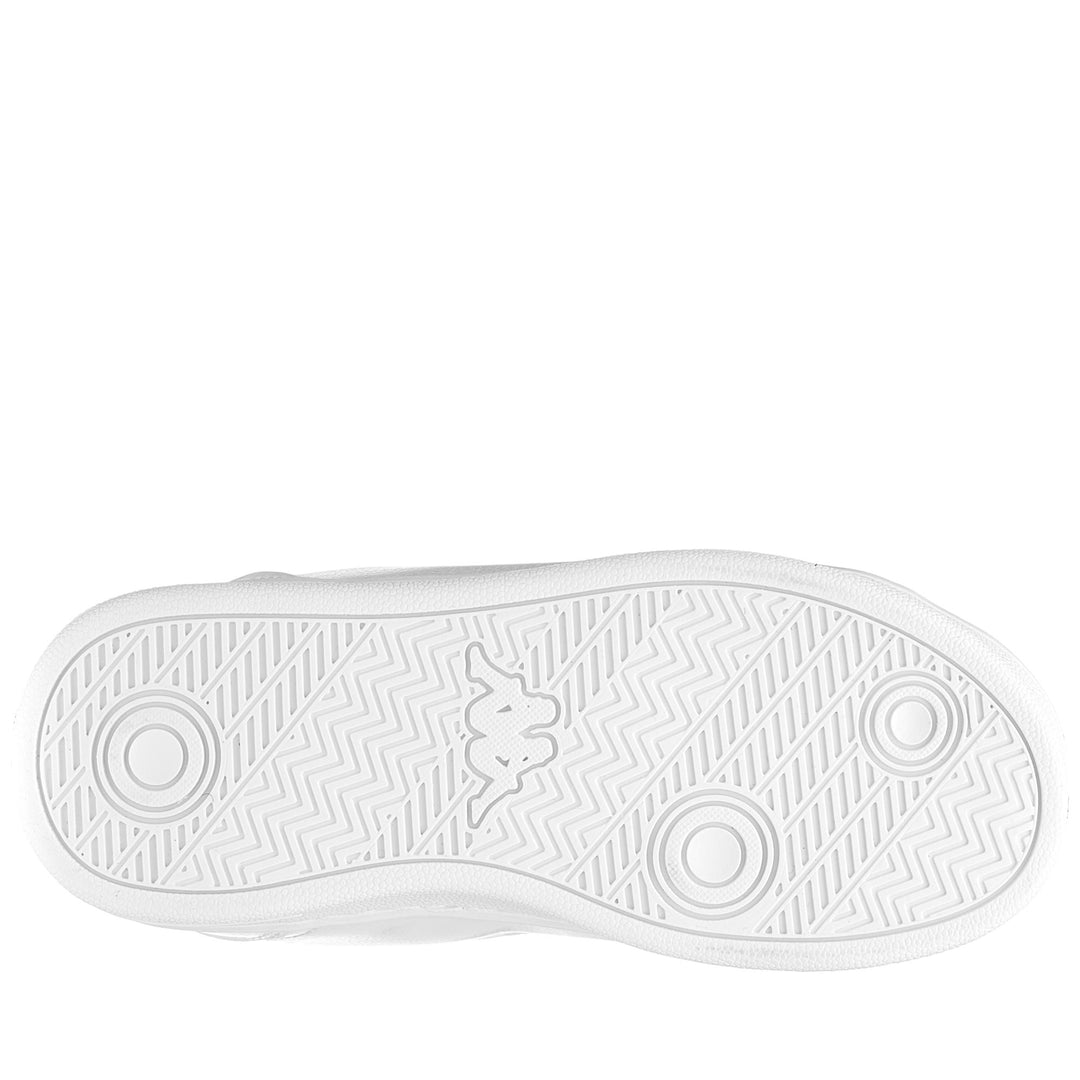 Sneakers Kid unisex LOGO GALTER 5 V KID Low Cut WHITE Dressed Front (jpg Rgb)	