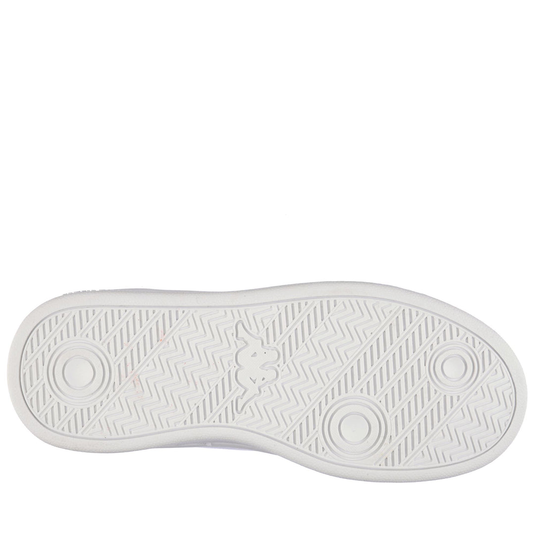 Sneakers Kid unisex LOGO GALTER 5 V KID Low Cut WHITE-PINK Dressed Front (jpg Rgb)	