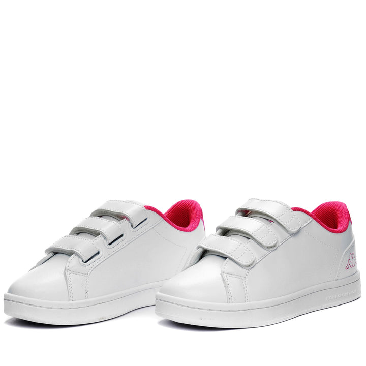 Sneakers Kid unisex LOGO GALTER 5 V KID Low Cut WHITE-PINK Detail (jpg Rgb)			
