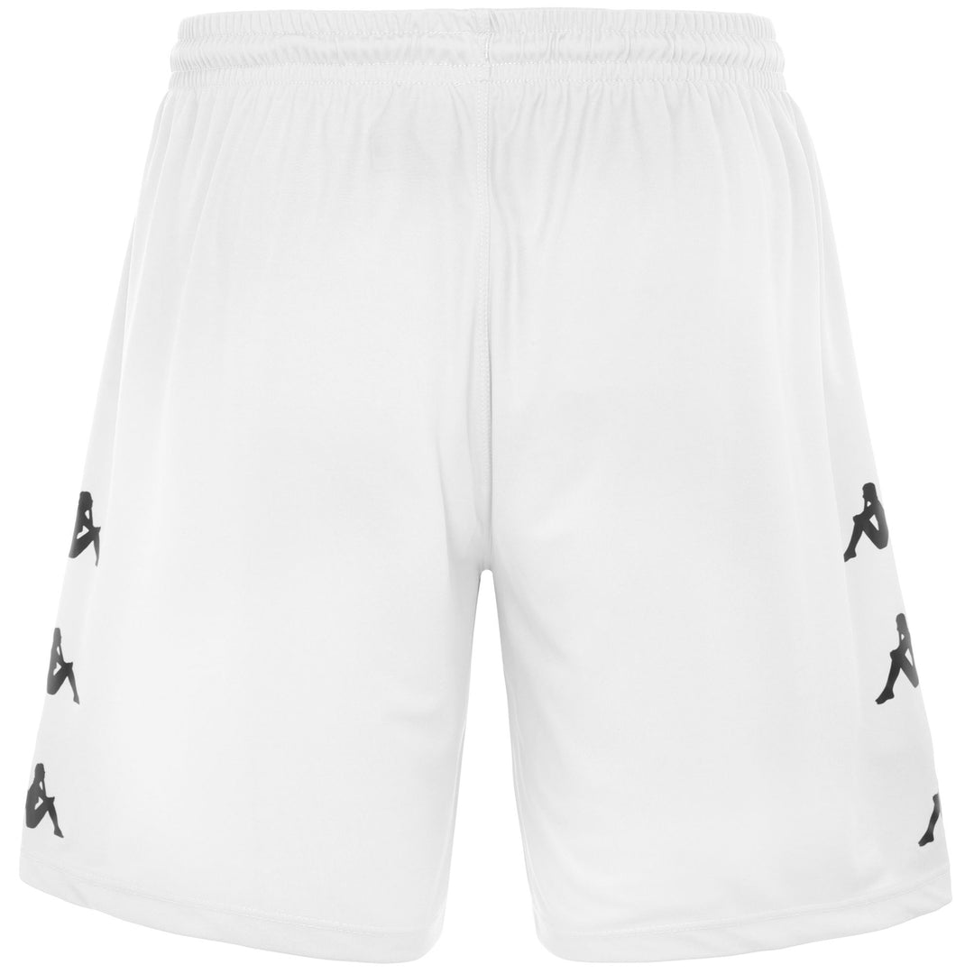 Shorts Man DORGO Sport  Shorts WHITE - BLACK Dressed Side (jpg Rgb)		