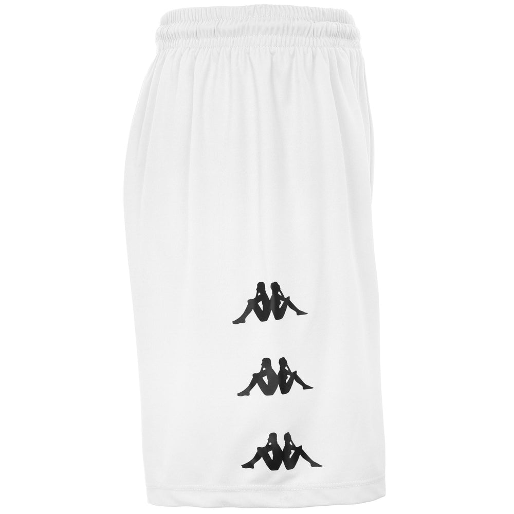 Shorts Man DORGO Sport  Shorts WHITE - BLACK Dressed Front (jpg Rgb)	
