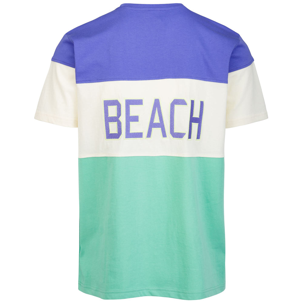 T-ShirtsTop Unisex EROI TEE VENICE BEACH T-Shirt GREEN-VIOLET-WHITE ANTIQUE-GREEN SHARP Dressed Front (jpg Rgb)	