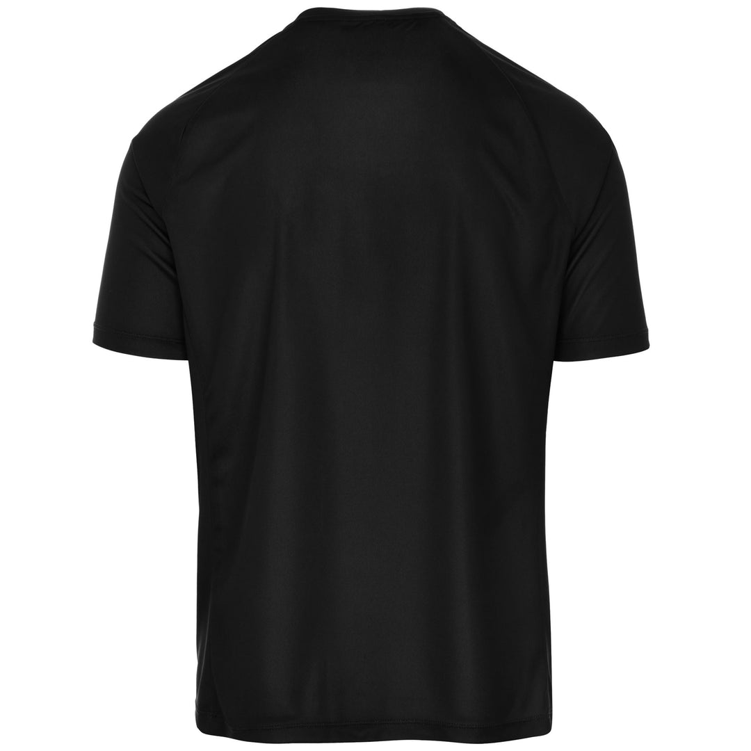 Active Jerseys Man KAPPA4FOOTBALL NARSATEX Shirt BLACK Dressed Side (jpg Rgb)		