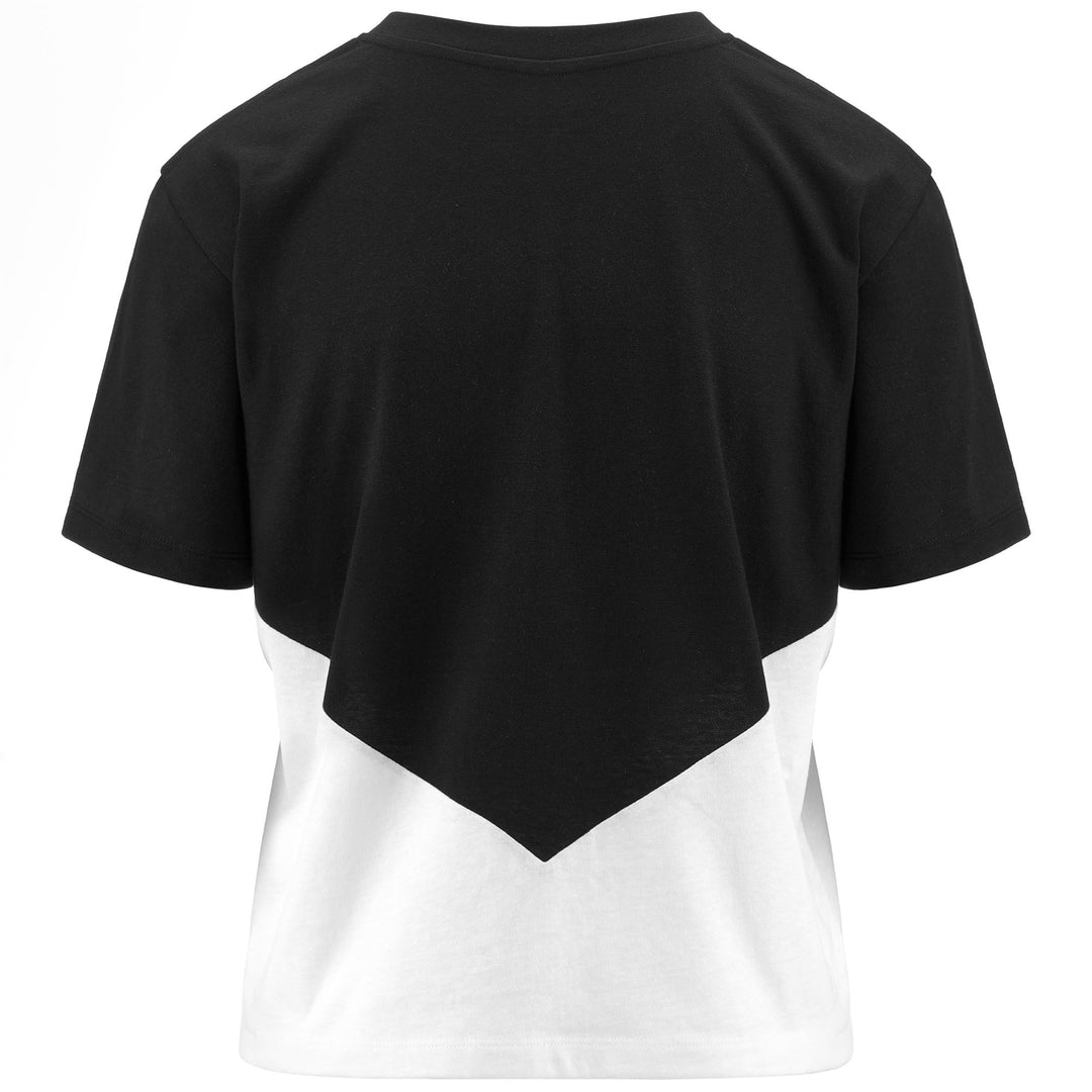 T-ShirtsTop Woman LOGO ECE T-Shirt BLACK - WHITE Dressed Side (jpg Rgb)		