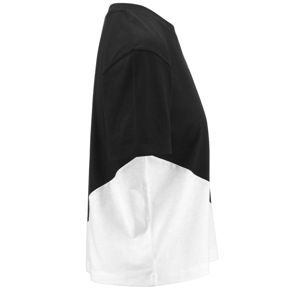 T-ShirtsTop Woman LOGO ECE T-Shirt BLACK - WHITE Dressed Front (jpg Rgb)	