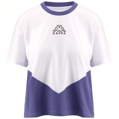 T-ShirtsTop Woman LOGO ECE T-Shirt WHITE - VIOLET BLUE CORSICAN Photo (jpg Rgb)			