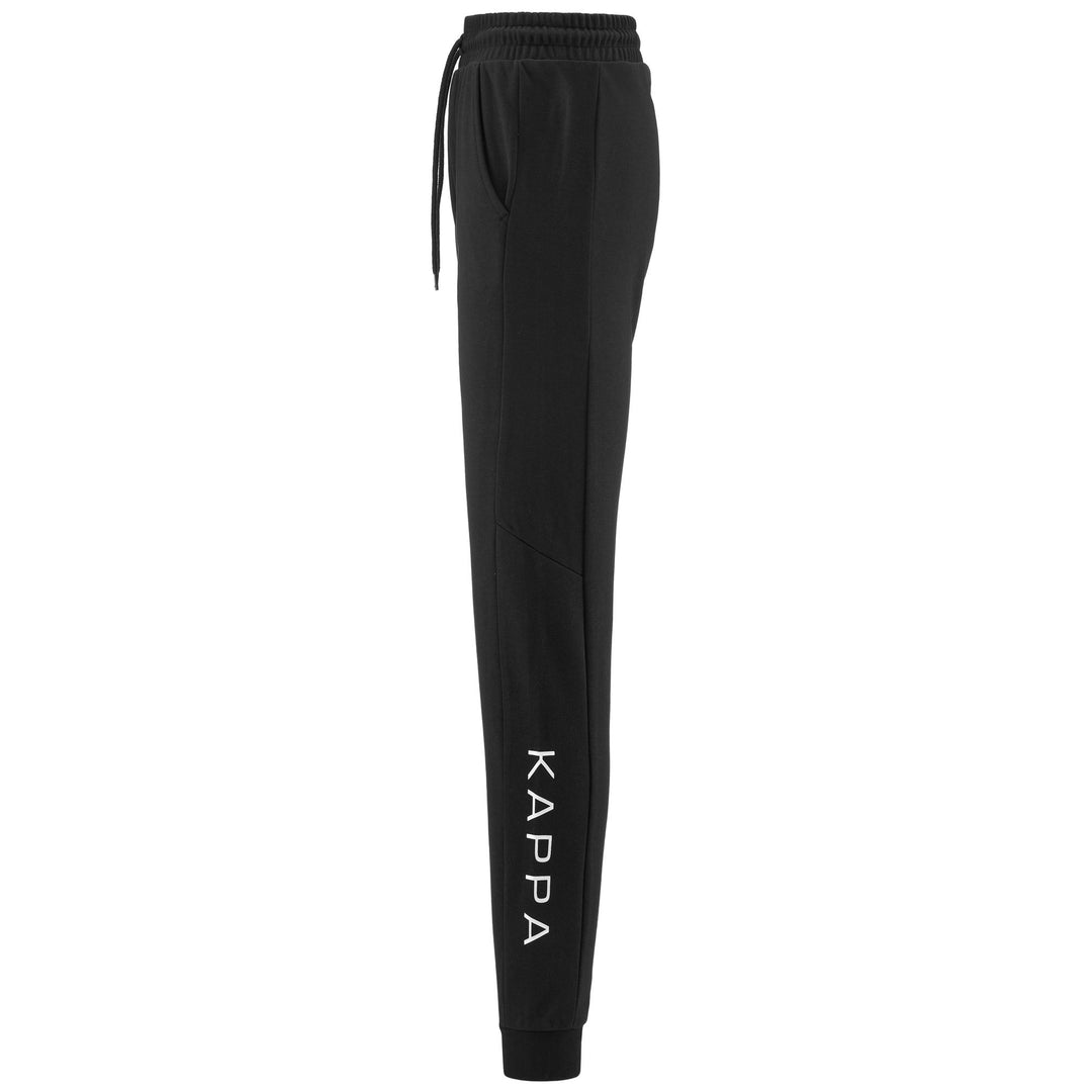 Pants Woman LOGO ESTER Sport Trousers BLACK Dressed Front (jpg Rgb)	