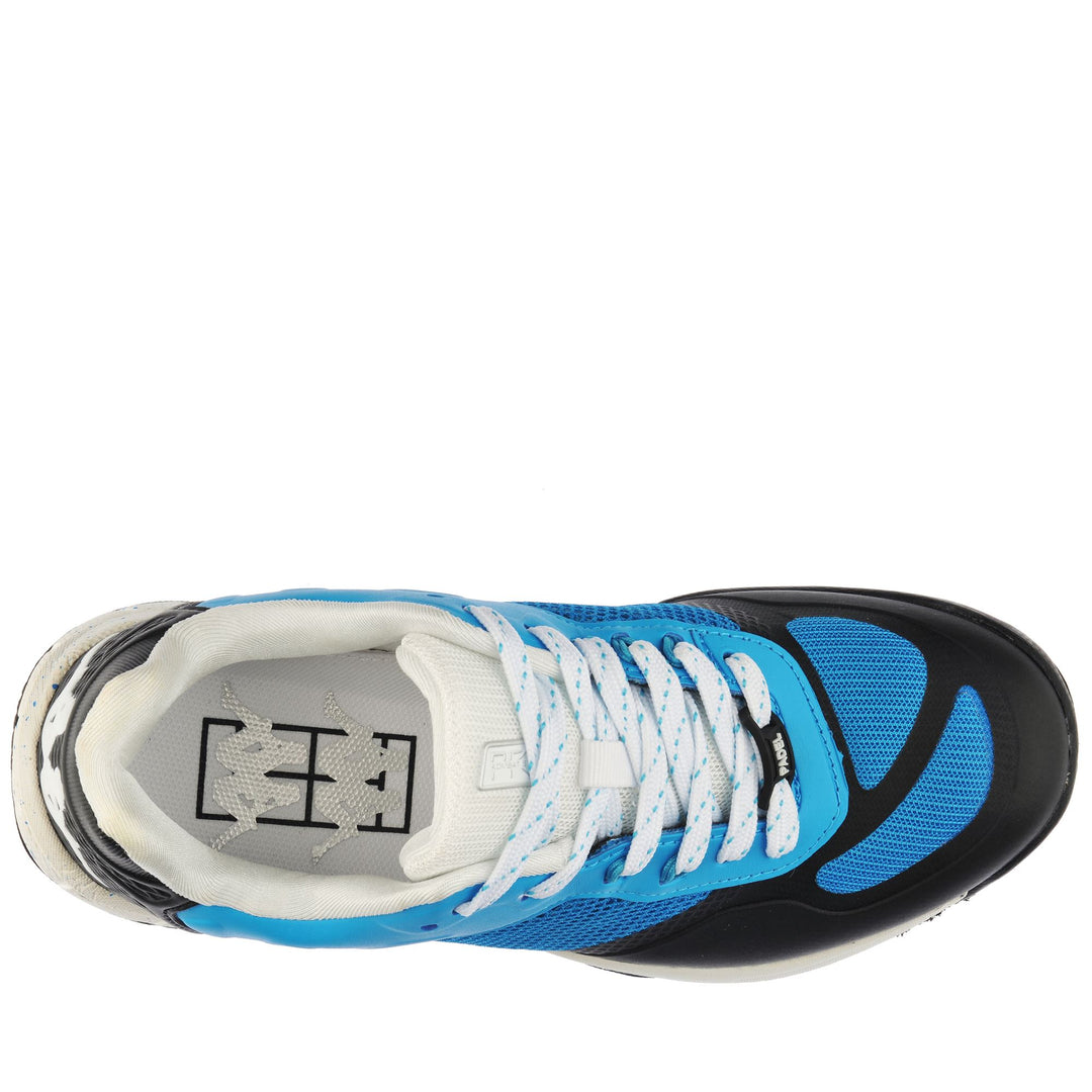 Sport Shoes Unisex KOMBAT  PADEL LOOP Low Cut BLUE TURKIS-WHITE-BLACK Dressed Back (jpg Rgb)		