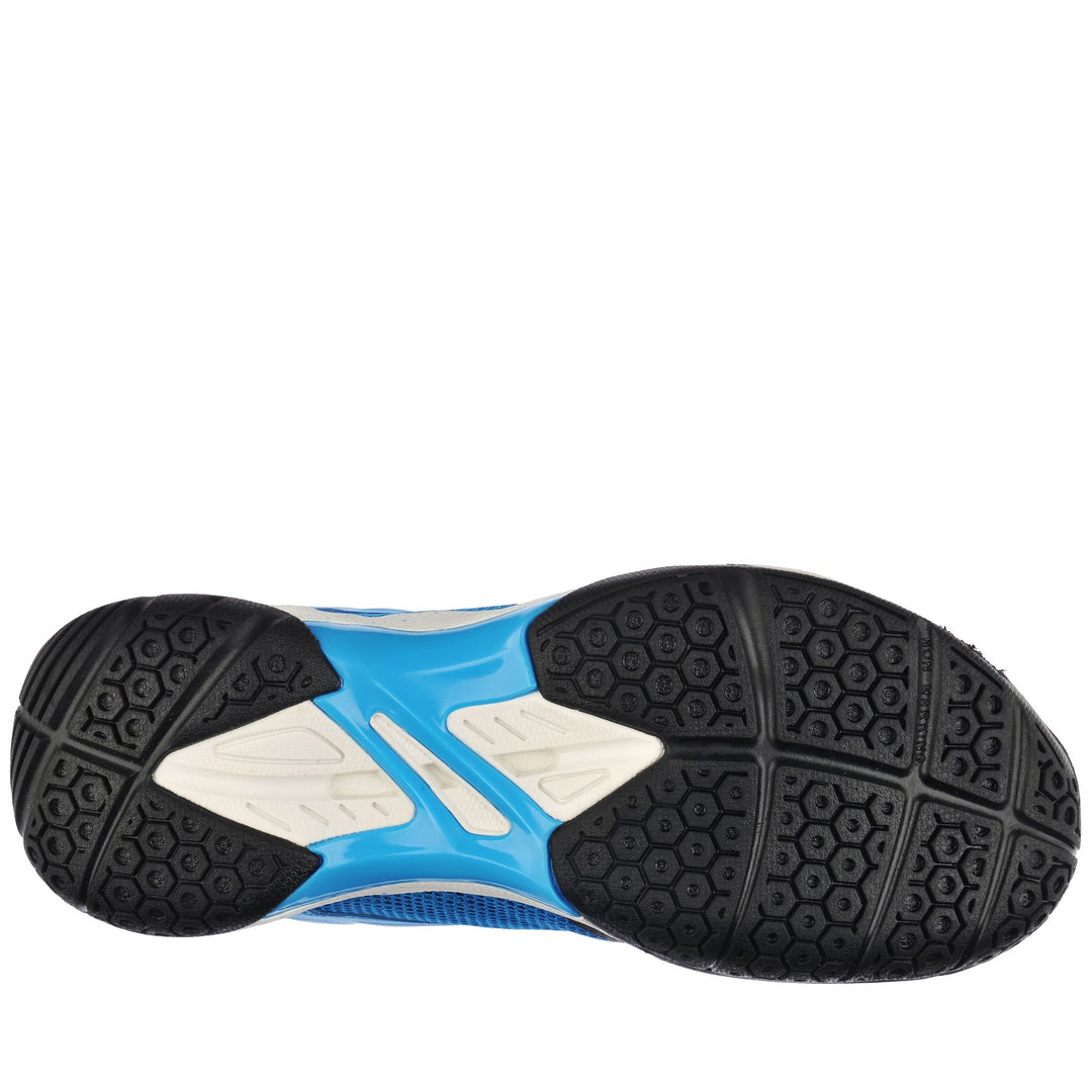 Sport Shoes Unisex KOMBAT  PADEL LOOP Low Cut BLUE TURKIS-WHITE-BLACK Dressed Front (jpg Rgb)	