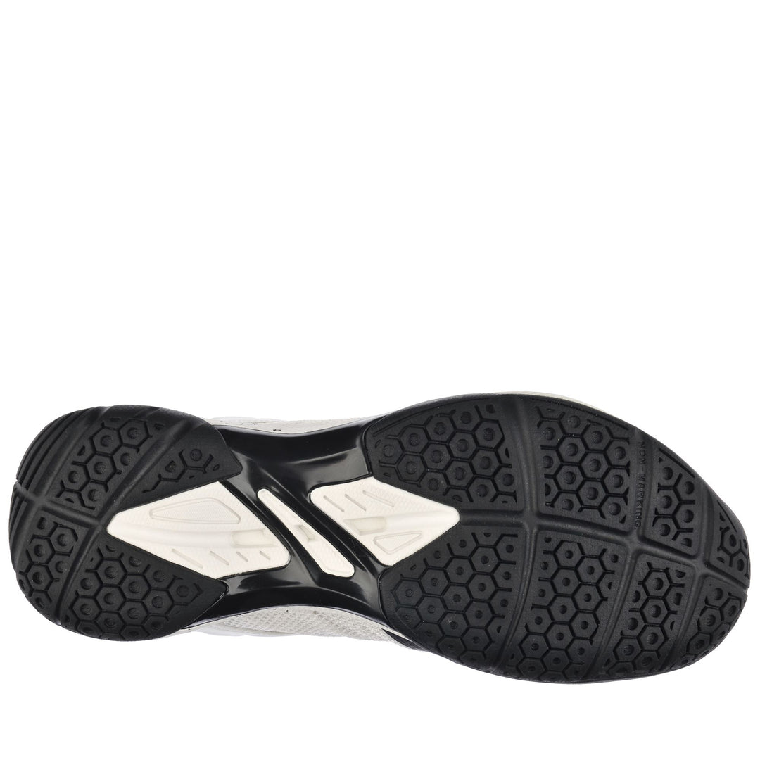 Sport Shoes Unisex KOMBAT  PADEL LOOP Low Cut WHITE-BLACK Dressed Front (jpg Rgb)	