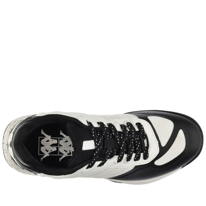 Sport Shoes Unisex KOMBAT  PADEL LOOP Low Cut WHITE-BLACK Dressed Back (jpg Rgb)		