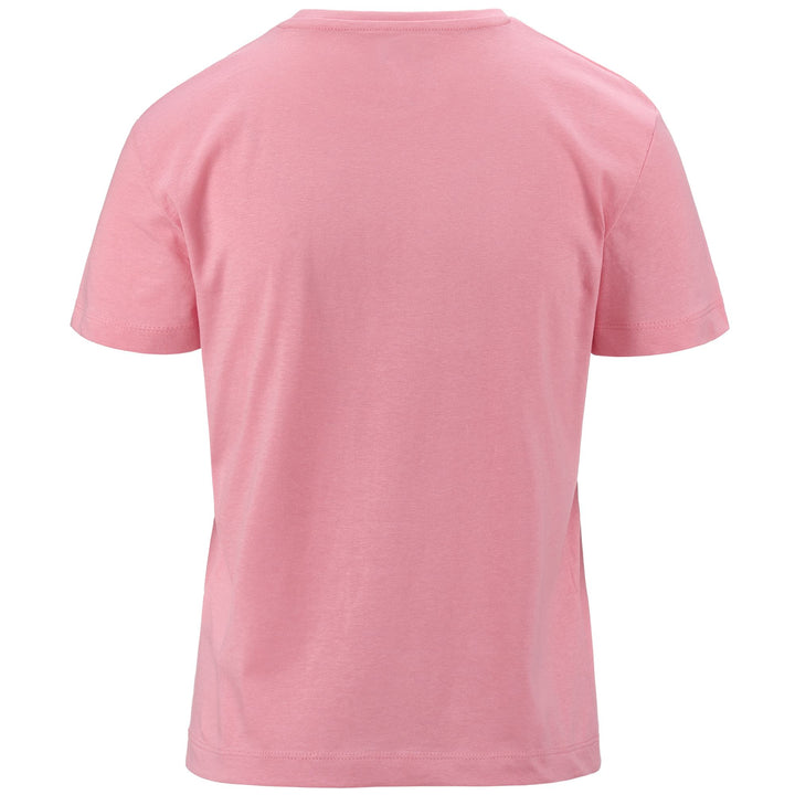 T-ShirtsTop Woman LOGO EFFE T-Shirt PINK WARM Dressed Side (jpg Rgb)		