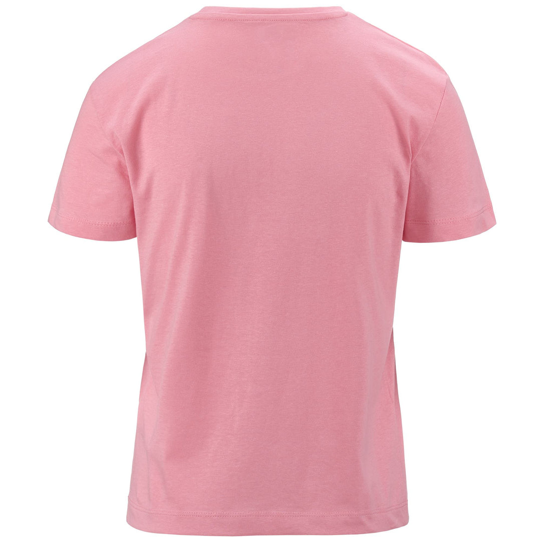 T-ShirtsTop Woman LOGO ERIKA T-Shirt PINK WARM Dressed Side (jpg Rgb)		