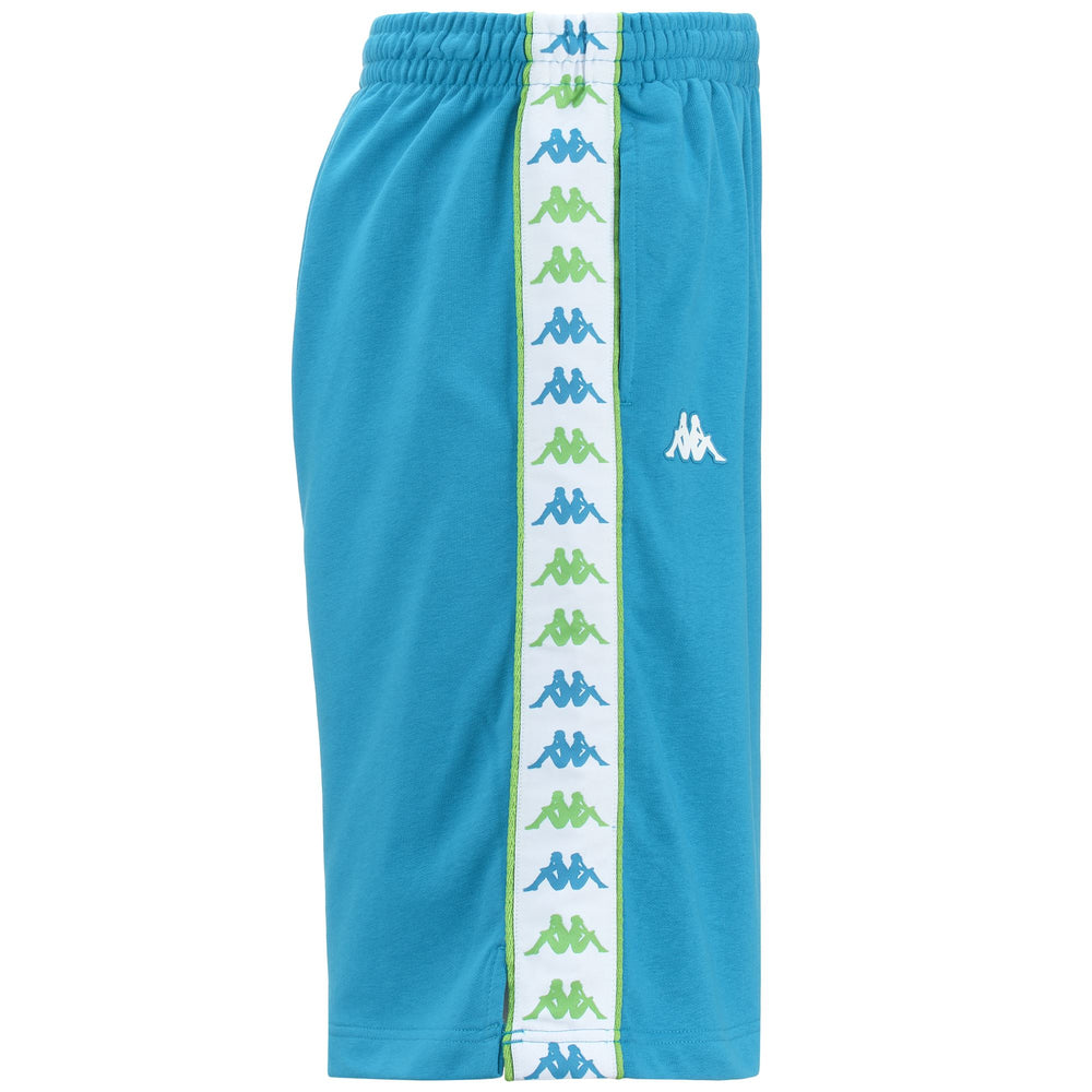 Shorts Man 222 BANDA TREADSI Sport  Shorts BLUE SMURF-WHITE-GREEN DUSTY Dressed Front (jpg Rgb)	