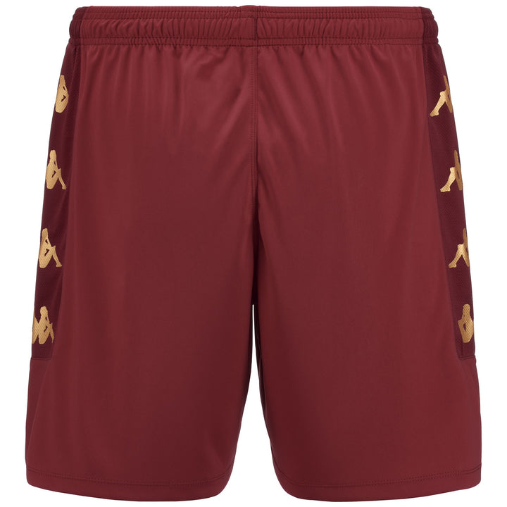 Shorts Man KAPPA4FOOTBALL GONDO Sport  Shorts RED GRANATA-BROWN BORDEAUX Dressed Side (jpg Rgb)		