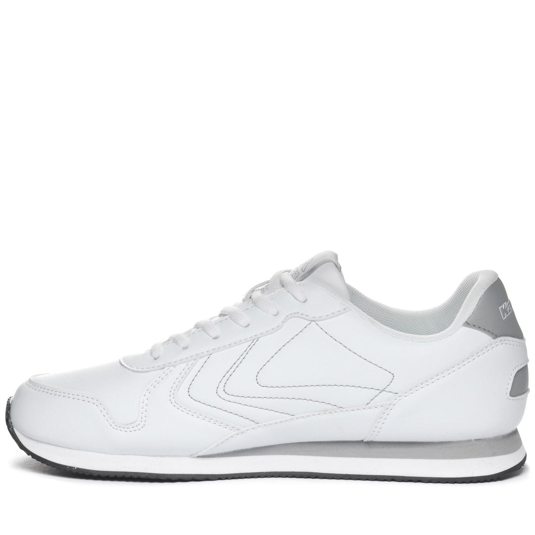 Sneakers Unisex LOGO FEEVE Low Cut WHITE-GREY Dressed Side (jpg Rgb)		