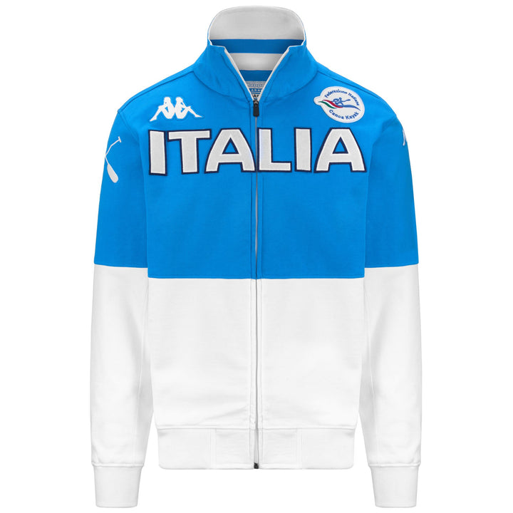 Fleece Man EROI JKT ITALIA FICK Jacket AZURE-WHITE Photo (jpg Rgb)			