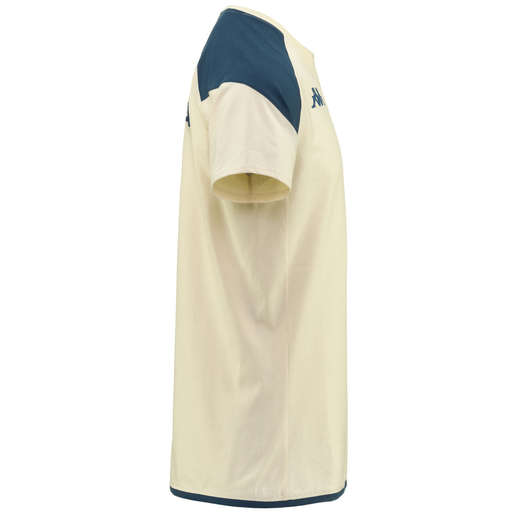 T-ShirtsTop Man AYBA 7 GENOA T-Shirt BEIGE-BLUE LEGION Dressed Front (jpg Rgb)	