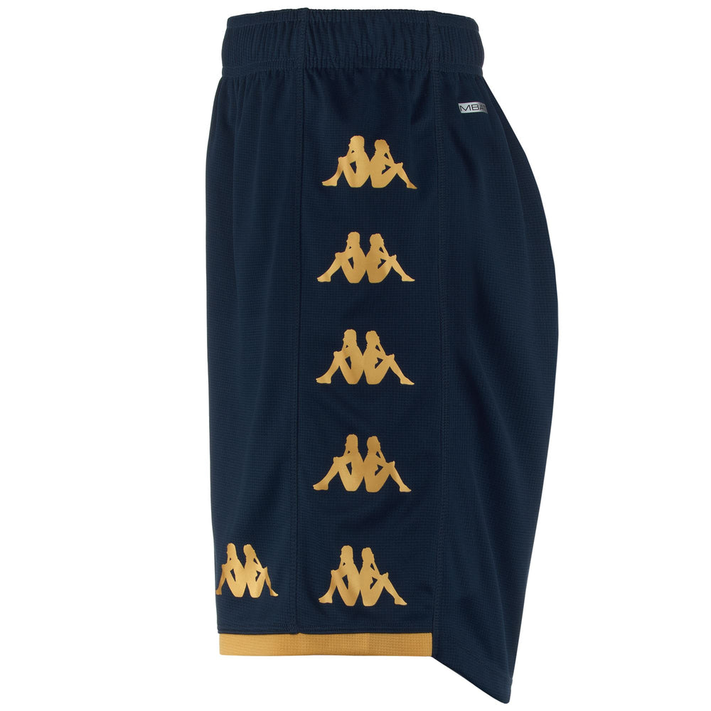 Shorts Man KOMBAT RYDER GENOA Sport  Shorts BLUE DK-YELLOW GOLD RICH Dressed Front (jpg Rgb)	