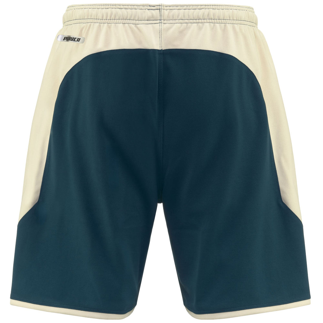 Shorts Man ALOZIP 7 GENOA Sport  Shorts BLUE LEGION-BEIGE Dressed Side (jpg Rgb)		