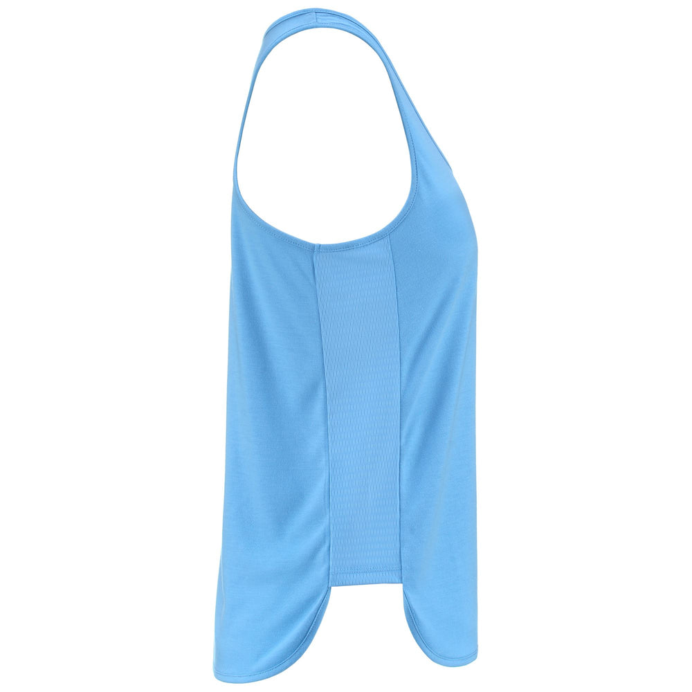 T-ShirtsTop Woman KOMBAT DREAM Top BLUE DUSK - BLACK Dressed Front (jpg Rgb)	