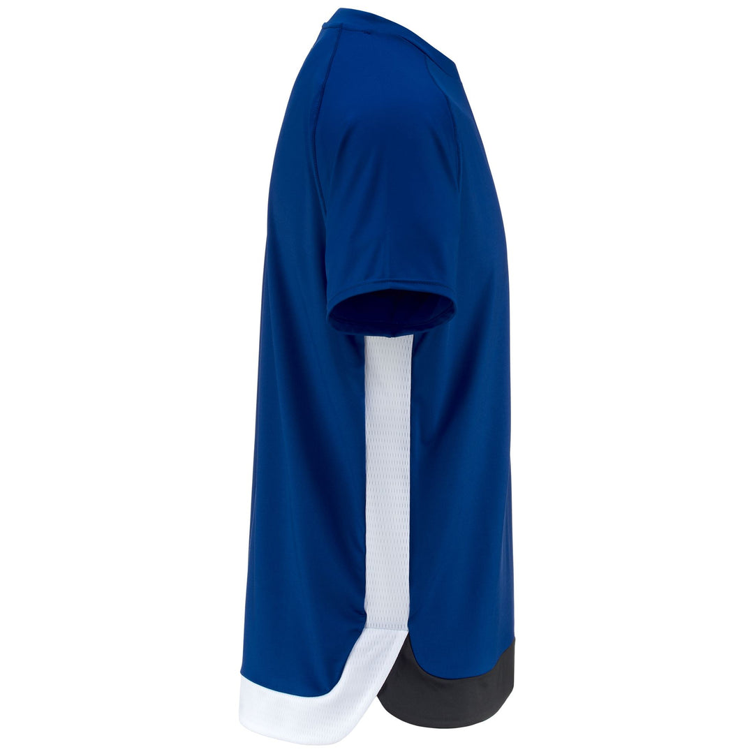 T-ShirtsTop Man KOMBAT DUNE T-Shirt BLUE SAPPHIRE - BLACK - WHITE Dressed Front (jpg Rgb)	