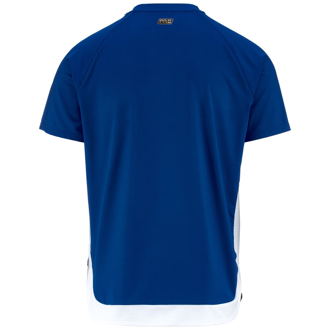 T-ShirtsTop Man KOMBAT DUNE T-Shirt BLUE SAPPHIRE - BLACK - WHITE Dressed Side (jpg Rgb)		