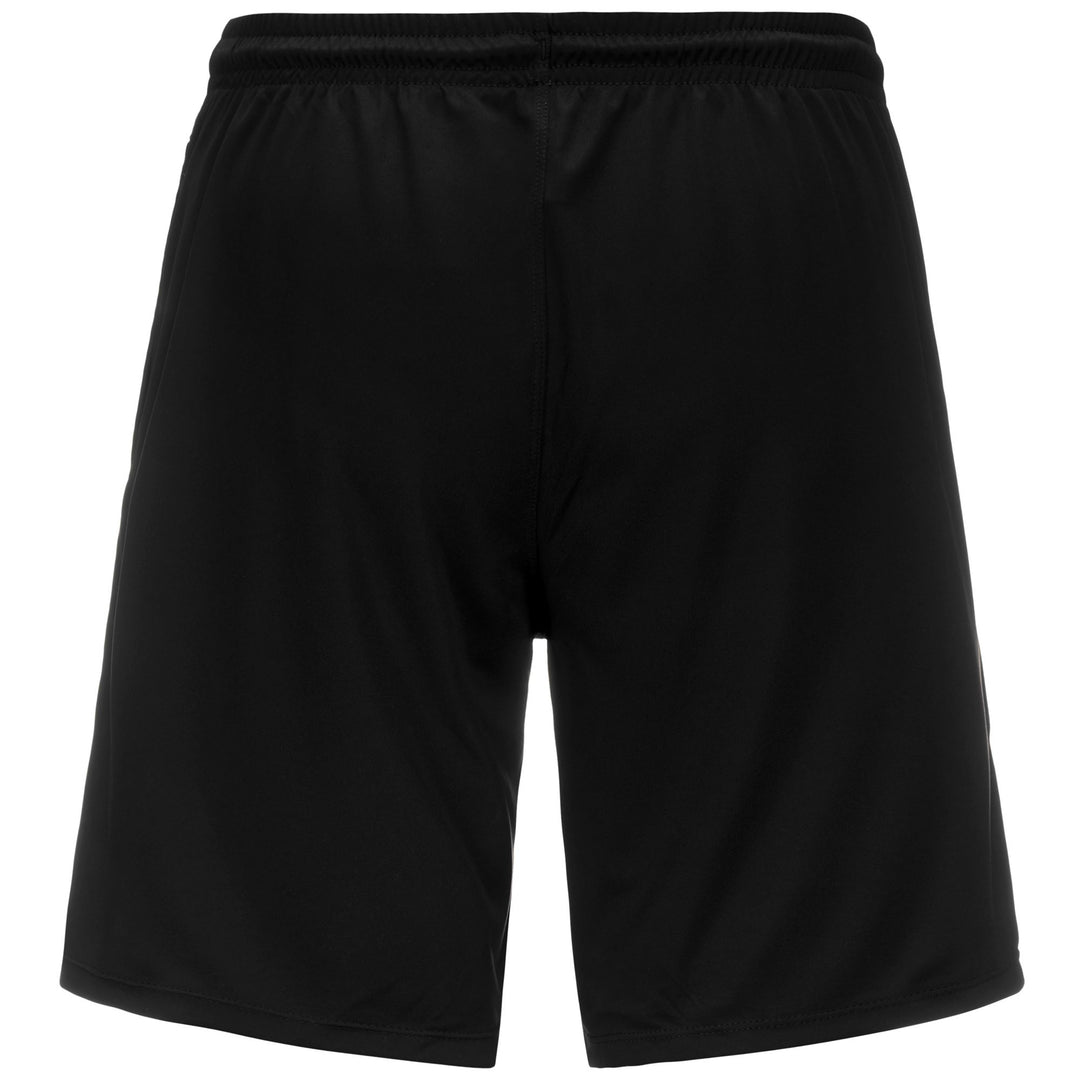 Shorts Man DORGOLIP Sport  Shorts BLACK - GREEN SULPHUR Dressed Side (jpg Rgb)		