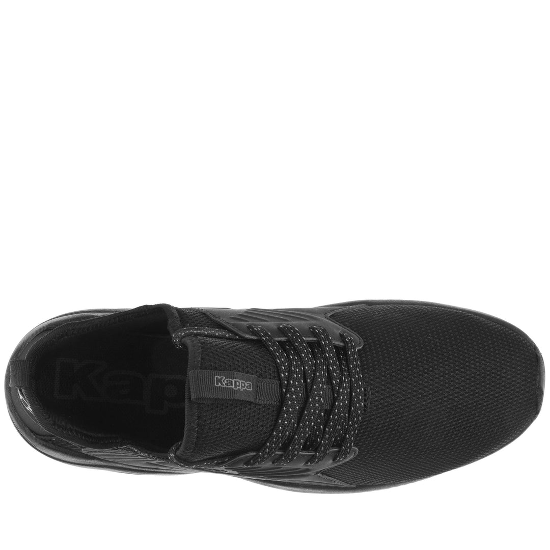 Sneakers Unisex  SANPUERTO Low Cut BLACK-GREY DK Dressed Back (jpg Rgb)		