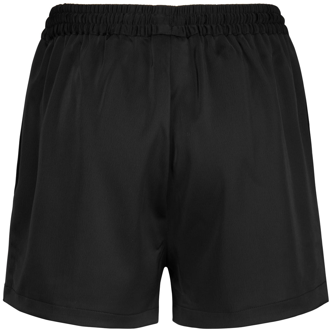 Shorts Woman AUTHENTIC JPN FANNIE Sport  Shorts BLACK - YELLOW GOLD RICH Dressed Front (jpg Rgb)	