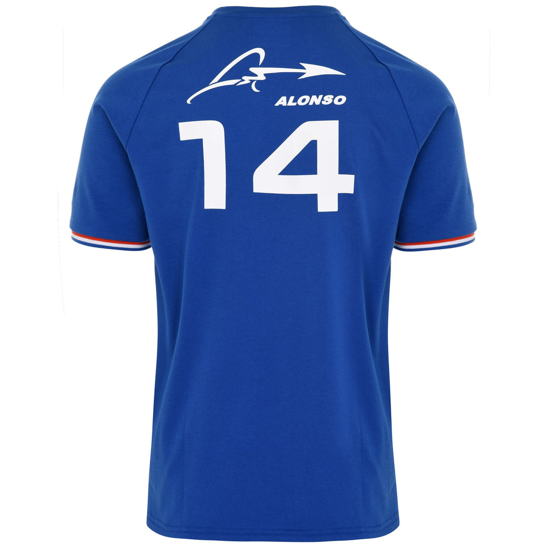 T-ShirtsTop Man ARGLAN ALONSO ALPINE F1 T-Shirt BLUE ROYAL MARINE Dressed Side (jpg Rgb)		
